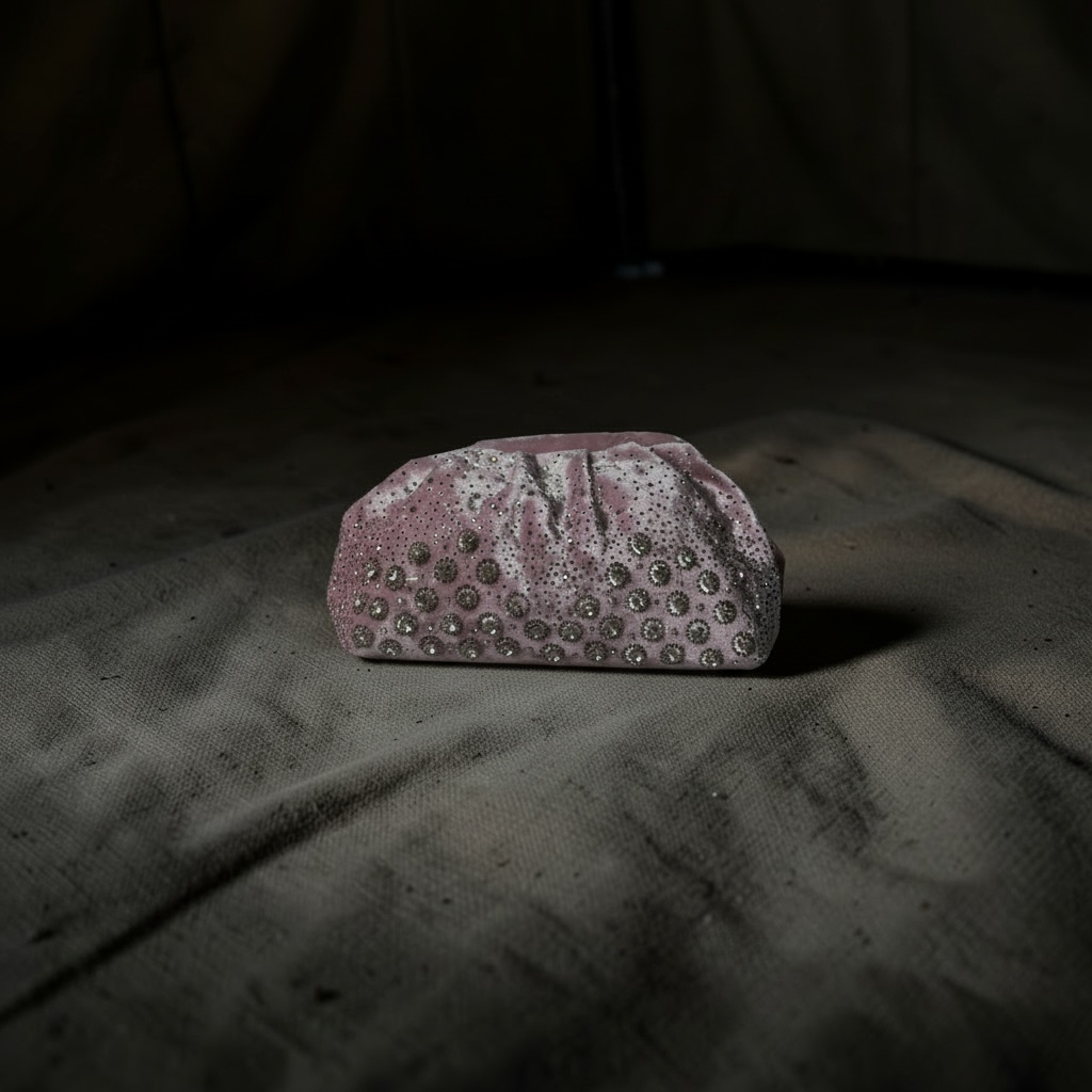 Blush Velvet Clutch