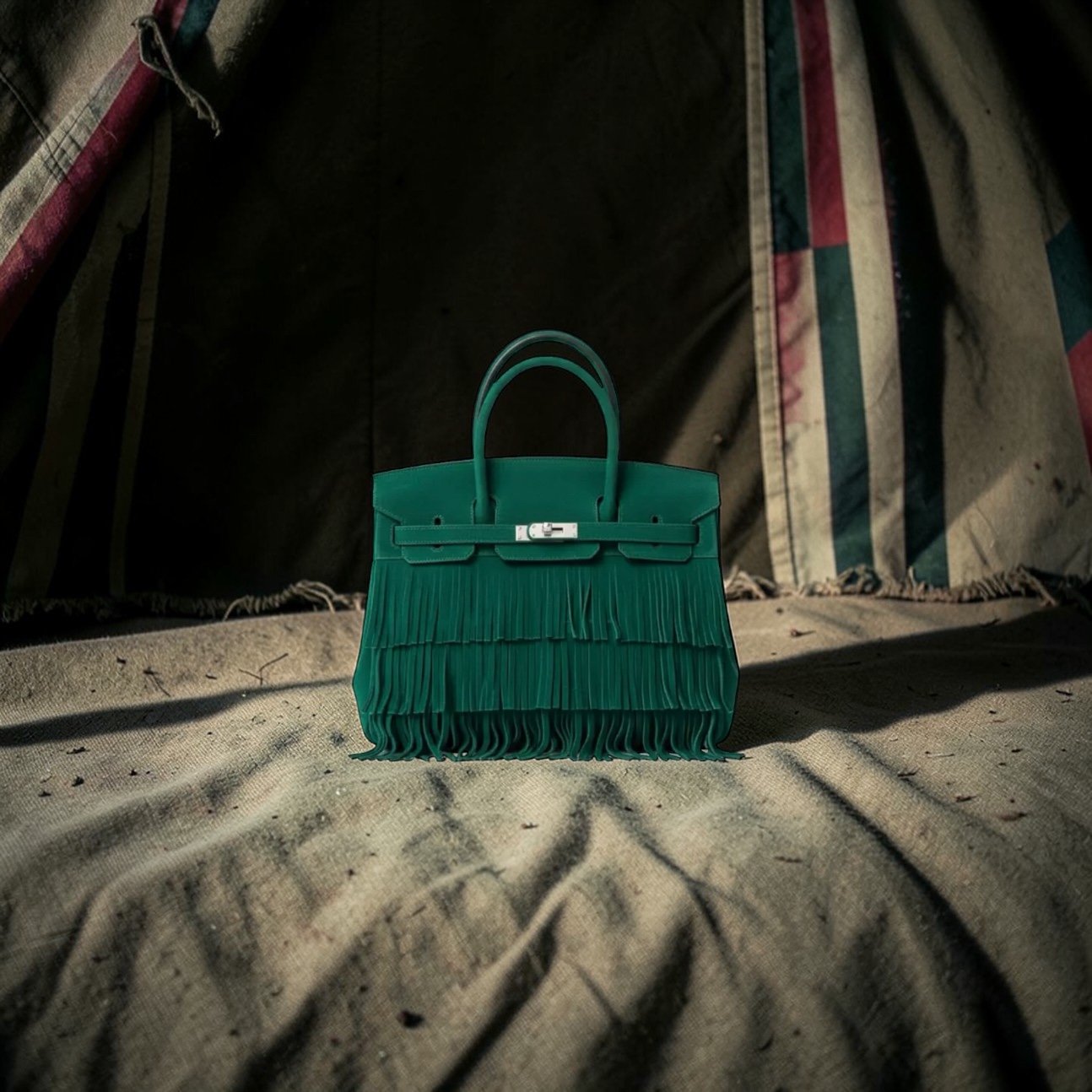 Jade Fringe Tote